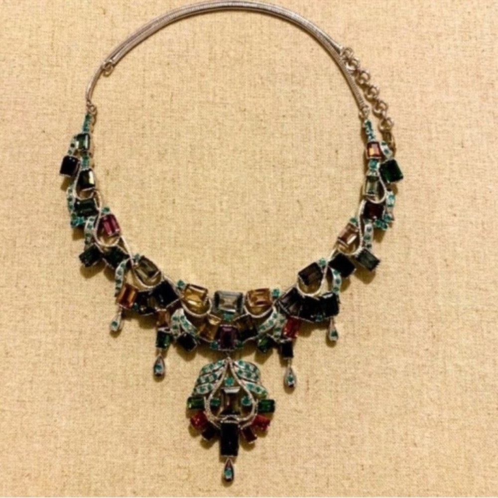 Semi-Precious Stone Statement Necklace - Picture 11 of 11